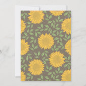 Land Zonnebloem Foto 1e Verjaardagsfeest Kaart (Achterkant)