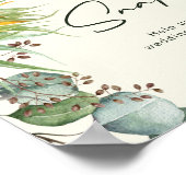 Land Zonnebloem Geel Oh Magnehashtag Poster (Hoek)