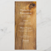 Land Zonnebloem & Kant Western Quinceañera Party Menu (Achterkant)