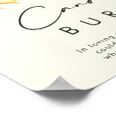 Land Zonnebloem Licht Geel Deze kaars brandt Poster (Hoek)