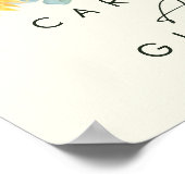 Land Zonnebloem Licht Gele Kaarten en Cadeaus Poster (Hoek)