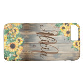 Land Zonnebloem Naam Hoesje-Mate iPhone Case (Achterkant (Horizontaal))
