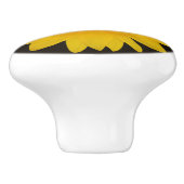 Land Zonnebloem Ronde Keramische Pull Knop (Zijkant)