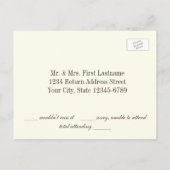 Land Zonnebloem RSVP-reactiekaart Uitnodiging Briefkaart (Achterkant)