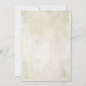 Land zonnebloem. Rustiek bloemenrepetitie diner Kaart (Achterkant)