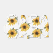 Land zonnebloem, rustieke bruiloft gunst bedankdoosjes (Uitgevouwen)