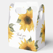 Land zonnebloem, rustieke bruiloft gunst bedankdoosjes (Geopend)