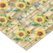 Land Zonnebloem Tafelkleed (Gekanteld)