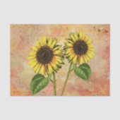 Land Zonnebloem Tissuepapier (Voorkant)