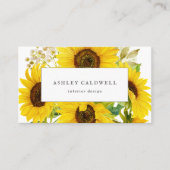 Land Zonnebloem Visitekaartje (Voorkant)