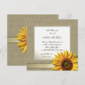 Land Zonnebloem Vrijgezellenfeest Kaart (Voorkant / Achterkant)