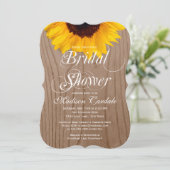 Land Zonnebloem Vrijgezellenfeest van hout Kaart (Staand voorkant)