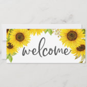 Land Zonnebloem Welkom Zitting Grafiek Header (Achterkant)