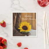 Land Zonnebloem Western Vrijgezellenfeest Servetten (Insitu)