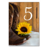 Land Zonnebloem Westerne wedijvernummers Kaart (Achterkant)