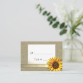 Land Zonnebloem Zitplaatsen Kaarten Plaatskaartje (Staand voorkant)