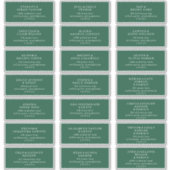 Land Zonnebloemcoördinaat GastAdresetiketten Sticker (Voorkant)