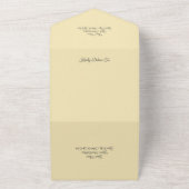 Land Zonnebloemen & Daisies met QR Code All In One Uitnodiging (Buitenkant)