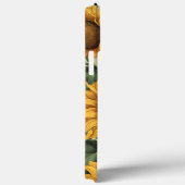 Land Zonnebloemen Monogram Case-Mate iPhone Case (Achterkant / Rechts)