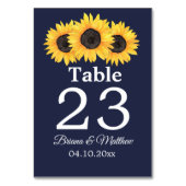 Land Zonnebloemen op blauwe kaart (Achterkant)