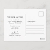 Land Zonnebloemen We hebben een nieuw adres verpla Briefkaart (Achterkant)