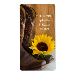 Land Zonnebloemen Weddenschap Hartelijk dank Etiket