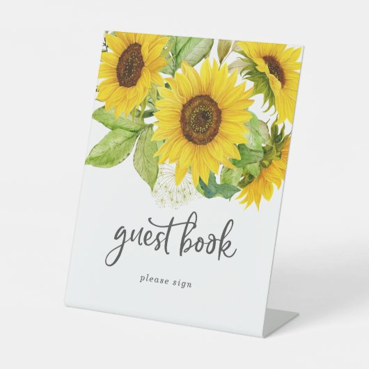 Land Zonnebloemhandboek Reclamebord Met Voetstuk (Voorkant)