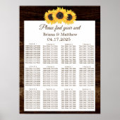 Land Zonnebloempitje Poster (Voorkant)