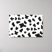 Land Zwart-wit Koe Canvas Afdruk (Voorkant)