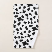 Land Zwart-wit Koe Patroon Bad Handdoek (Handdoek)