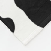 Land Zwart-wit Koe Patroon Fleece Deken (Hoek)