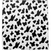 Land Zwart-wit Koe Vlekken Douchegordijn (Voorkant)