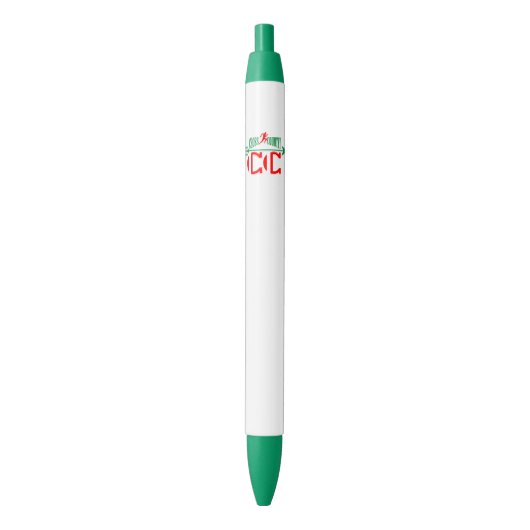 Land Zwarte Inkt Pen (Voorkant Verticaal)