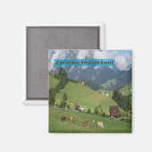 Land Zwitserland Magneet (Voorkant / Achterkant)