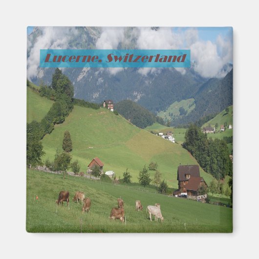 Land Zwitserland Magneet (Voorkant)
