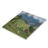Land Zwitserland Tegeltje (Zijkant)