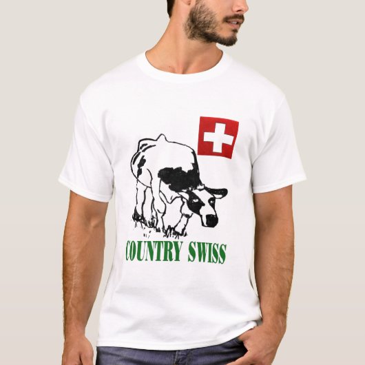 Land zwitserse logo t-shirt (Voorkant)