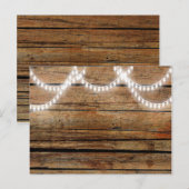 Landachtergrond bijtende hout en licht briefkaart (Voorkant / Achterkant)