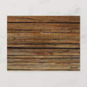 Landachtergrond bijtende hout en licht briefkaart (Achterkant)