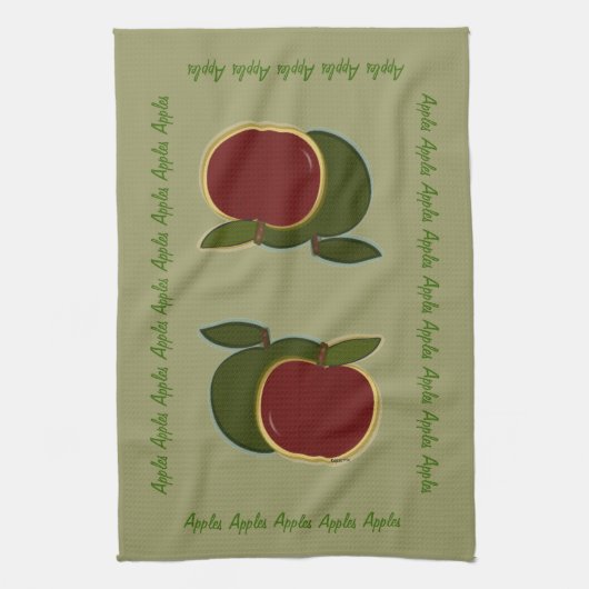 Landappels Theedoek (Verticaal)