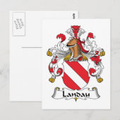 Landau Family Crest Briefkaart (Voorkant / Achterkant)