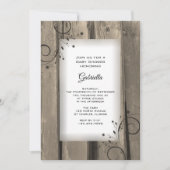 Landbloemen Baby shower van Barn Wood Kaart (Voorkant)