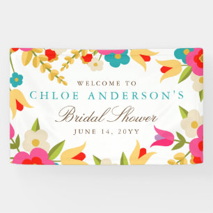 Landbloemen bruiloft of partij spandoek