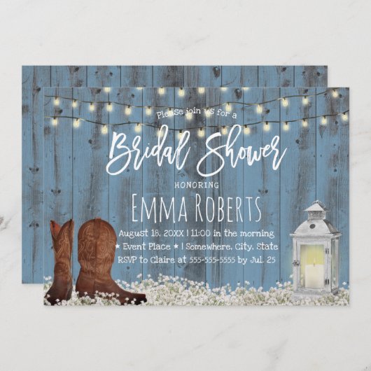 Landbloemen en roodstaarblauw Vrijgezellenfeest Kaart (Voorkant / Achterkant)