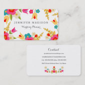 Landbloemen Visitekaartje (Voorkant / Achterkant)