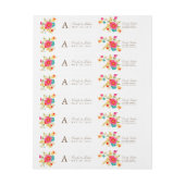 Landbloemen Weddenemonogram (Vel)