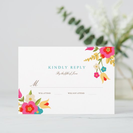 Landbloemen Weddenschap RSVP (Staand voorkant)