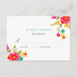 Landbloemen Weddenschap RSVP Kaartje