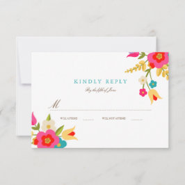 Landbloemen Weddenschap RSVP Kaartje