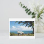 landboot briefkaart (Staand voorkant)